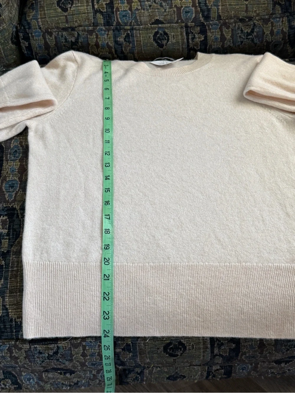 J.Crew 100% Cashmere Crewneck Sweater Ivory Oatmeal Size S NWT BA400